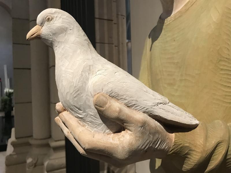 Ausschnitt der Josefsfigur in der Abteikirche der Benediktiner, Gerleve (Foto: Sr. M. Gabriela Zmuda)